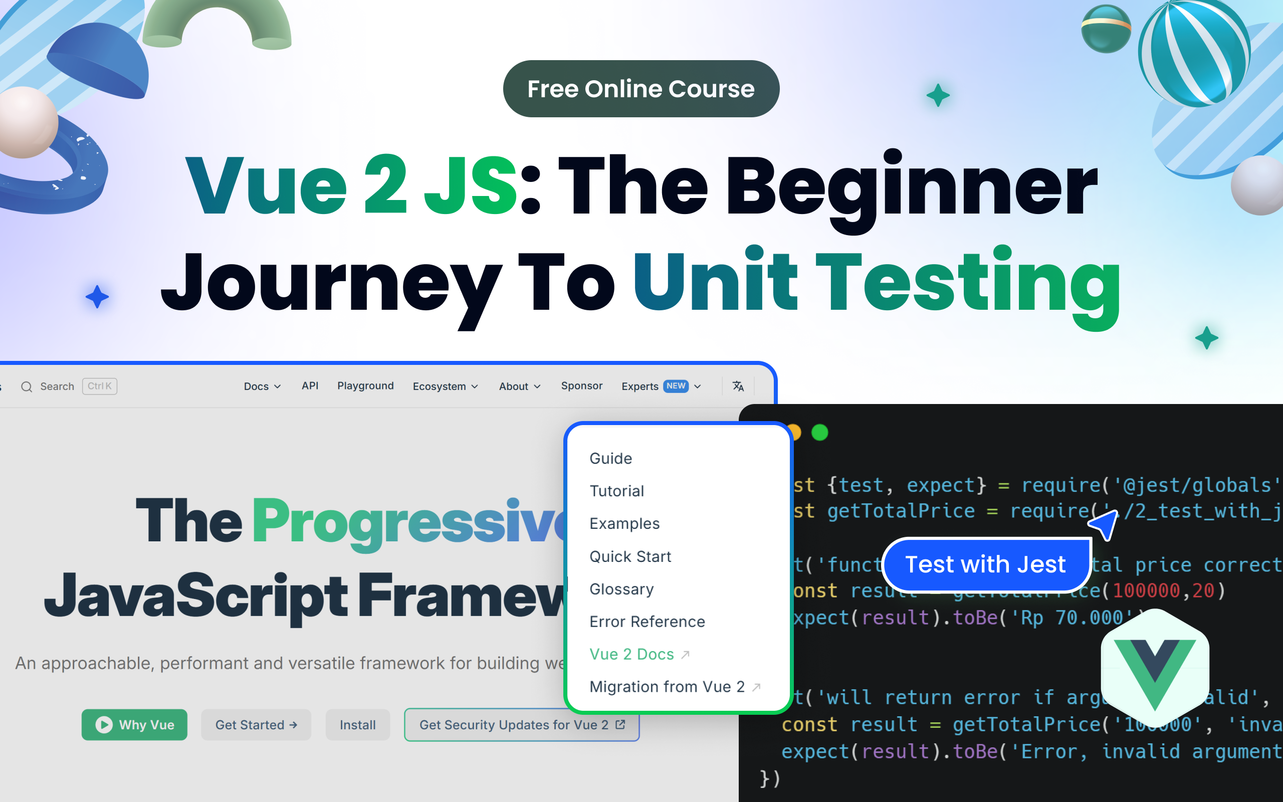 Kelas Vue 2 JS: The Beginner Journey to Unit Testing di BuildWithAngga